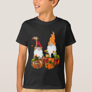 Pumpkin Gnomes Fall Autumn Cute Halloween Thanksgi T-Shirt