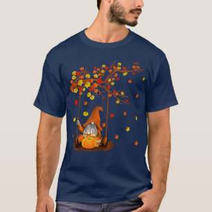Pumpkin Gnomes Fall Autumn Cute Halloween Thanksgi T-Shirt