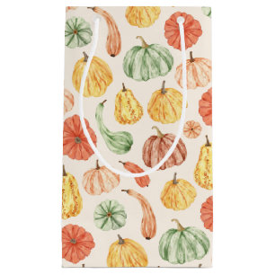 Pumpkin Gourd Autumn Baby Shower Small Gift Bag