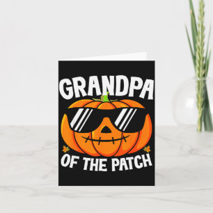 Pumpkin Grandpa Of The Patch Halloween Family Matc Card