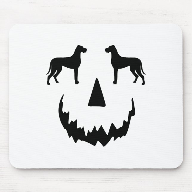 Pumpkin Great Dane Halloween  Mouse Pad (Front)