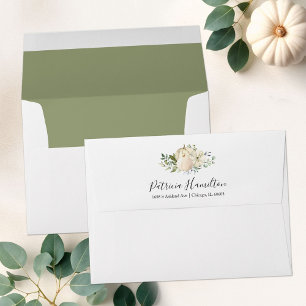 Pumpkin Greenery Fall Bridal Shower Envelope