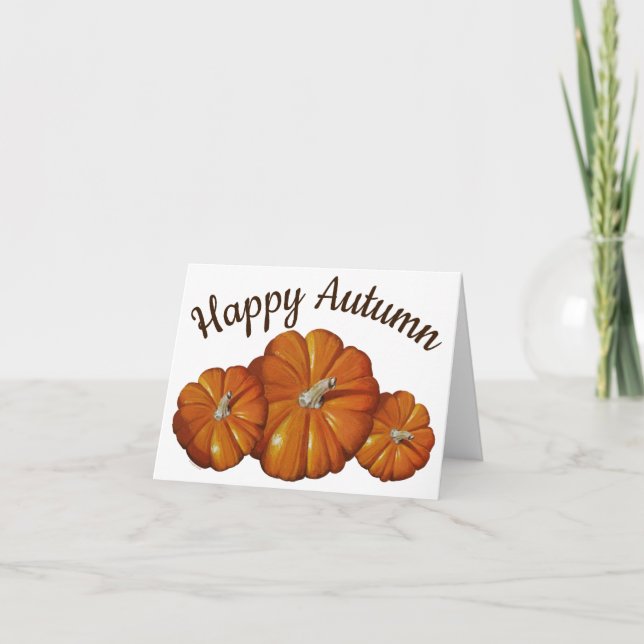 Pumpkin Greeting Card (Front)