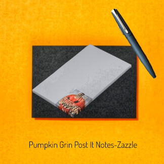 Pumpkin Grin Post-it Notes
