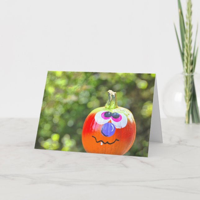 PUMPKIN GRINNING Greeting Card (Front)