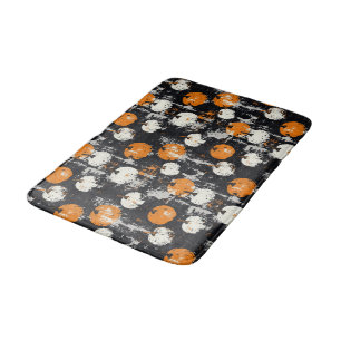 Pumpkin Grunge Bath Mat