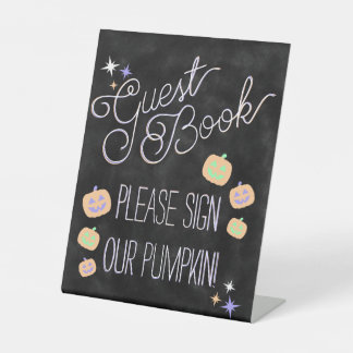 Pumpkin Guest Book Sign