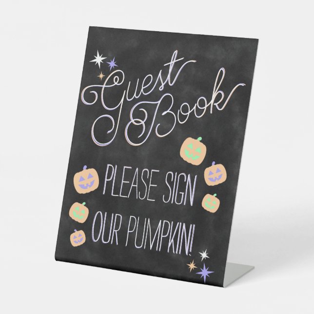 Pumpkin Guest Book Sign (Front)