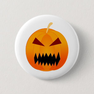 pumpkin halloween 2 inch round button