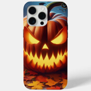 pumpkin/Halloween/bat spooky  iPhone 15 Pro Max Case