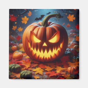 pumpkin/Halloween/bat spooky Magnet