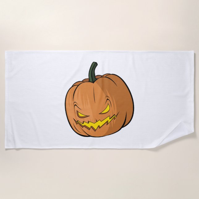 Pumpkin Halloween                     Beach Towel (Front)