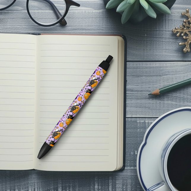 Pumpkin Halloween Candy Black Cats Ink Pen (Creator Uploaded)