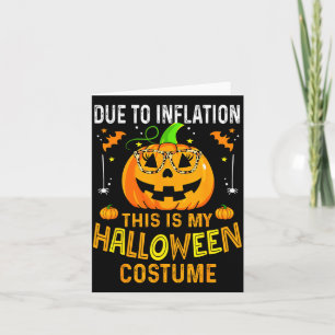 Pumpkin Halloween Costume Men Women Funny Hallowee Card