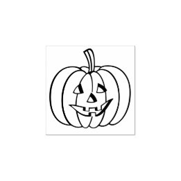 Pumpkin Halloween Decor Custom Rubber Stamp