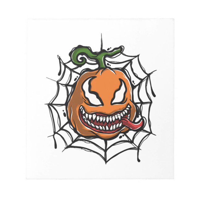 Pumpkin - Halloween Design - Horror Shirt Notepad (Front)