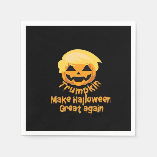 Pumpkin Halloween Design Napkin (Front)