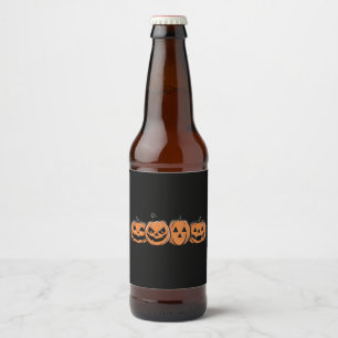Pumpkin Halloween Fall Thanksgiving Gift Beer Bottle Label