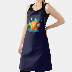 Pumpkin Halloween Friends – Magic Cartoon Animals Apron