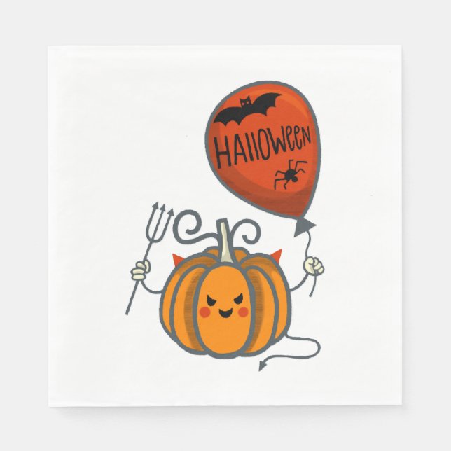 Pumpkin Halloween                                  Napkin (Front)