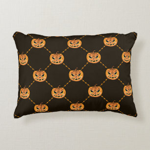 Pumpkin Halloween party theme. Accent Pillow
