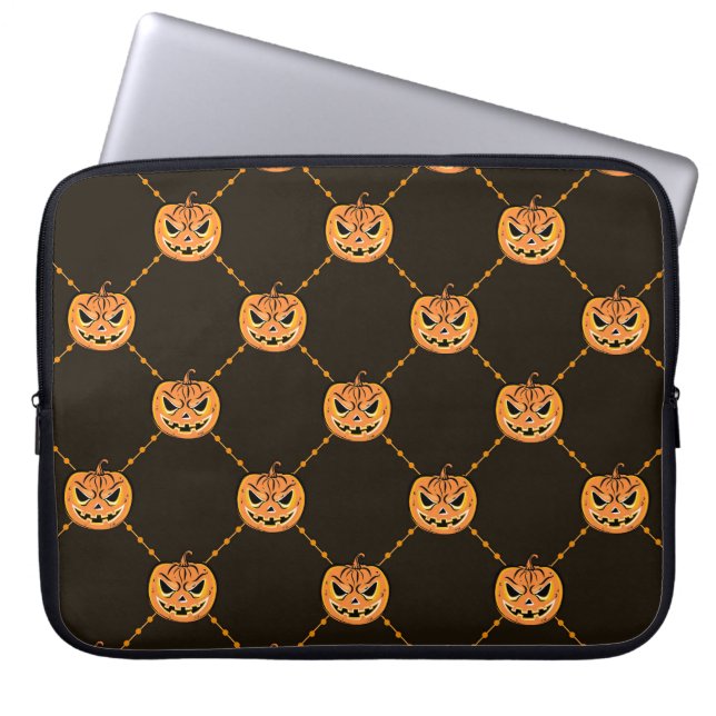 Pumpkin Halloween party theme. Laptop Sleeve (Front)