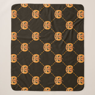 Pumpkin Halloween party theme. Sherpa Blanket