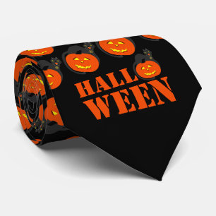Pumpkin Halloween Tie