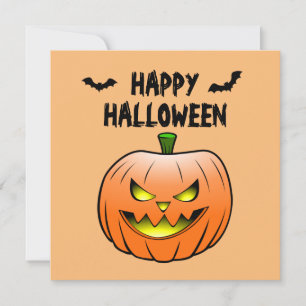 Pumpkin Happy Halloween Card