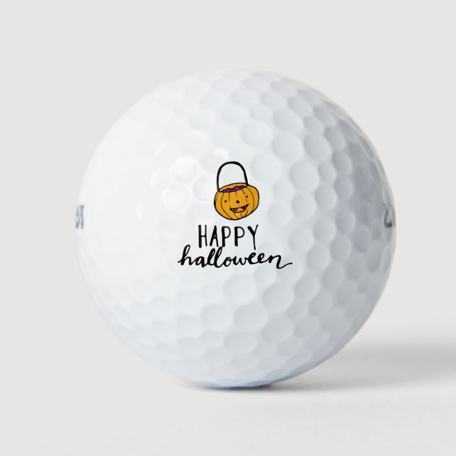 Pumpkin happy  halloween for golfer golf balls (Front)