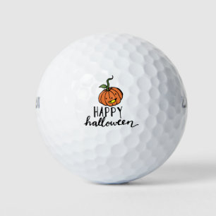 Pumpkin happy  halloween for golfer golf balls