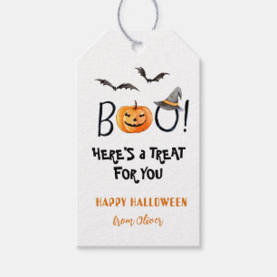 Pumpkin Happy Halloween Gift tags