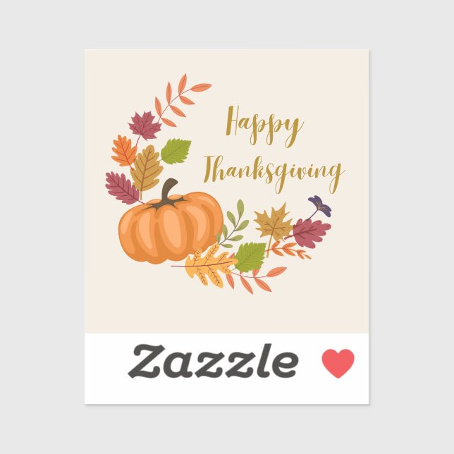 Pumpkin Happy Thanksgiving  (Sheet)
