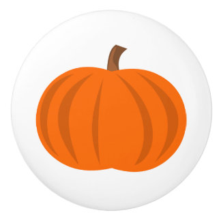 Pumpkin Harvest Fall  Ceramic Knob