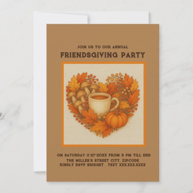 pumpkin harvest friendsgiving cocoa gathering (Front)