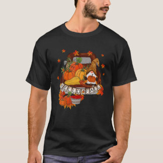 Pumpkin Harvest Gnomes Hello Fall Halloween Thanks T-Shirt