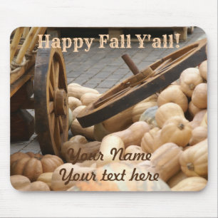 Pumpkin harvest mouse pad