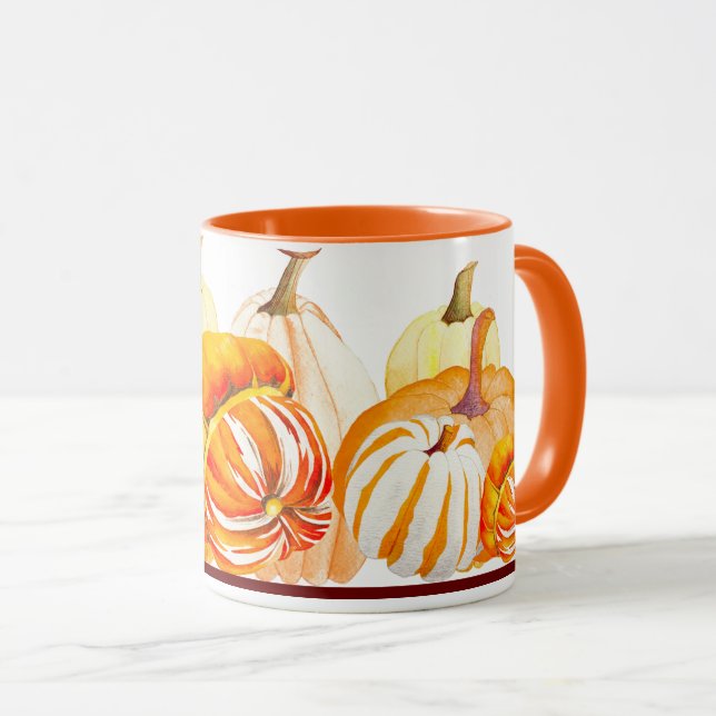 Pumpkin Harvest on a Combo Mug - (3) (Front Right)