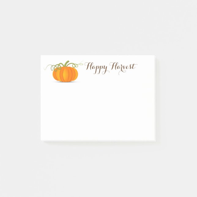 Pumpkin Harvest Post Notes (Front)
