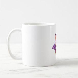 Pumpkin Hat Bat With Candy Bucket Coffee Mug
