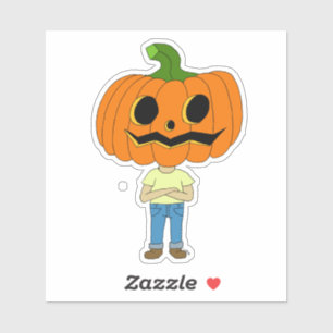 pumpkin head chibi boy    