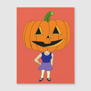 pumpkin head chibi girl  