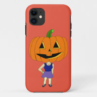 pumpkin head chibi girl