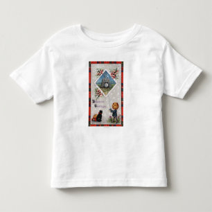 Pumpkin Head Flying a Kite in a Chimney Toddler T-shirt