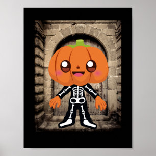 pumpkin head monster poster