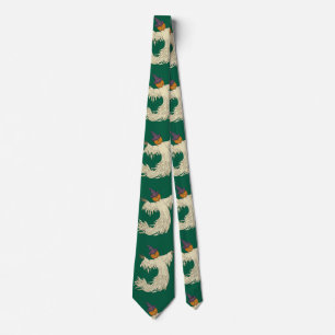 Pumpkin-Headed Ghost Halloween Art Tie