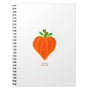 Pumpkin Heart Spiral Photo Notebook
