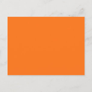 Pumpkin hex code FF7518 Postcard
