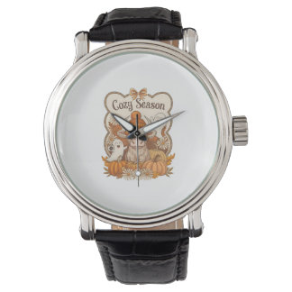 Pumpkin-highland Cow Ghost Halloween Watch