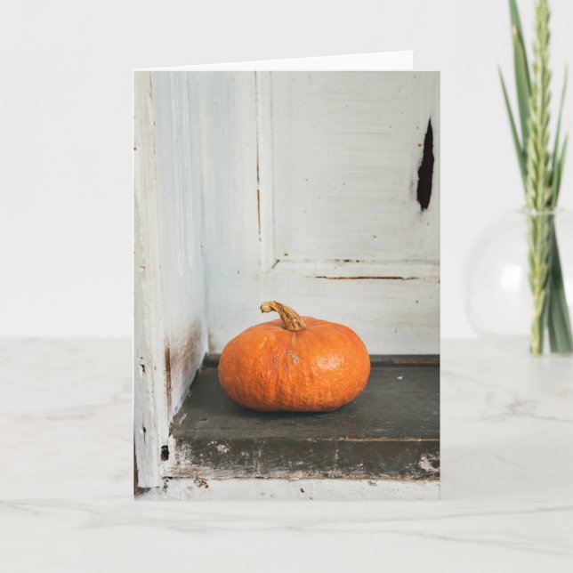 Pumpkin Holiday Card (Front)